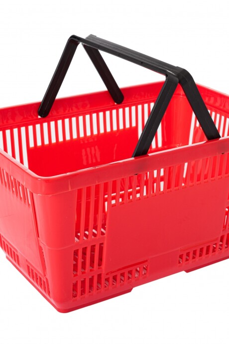 Canasto Plástico De Mano Rojo Canasto Plástico De Mano Rojo
