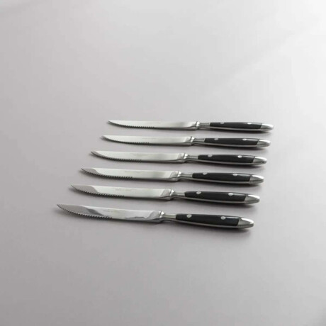 Set de Cubiertos Volf Box 24 Piezas Bistro Negro