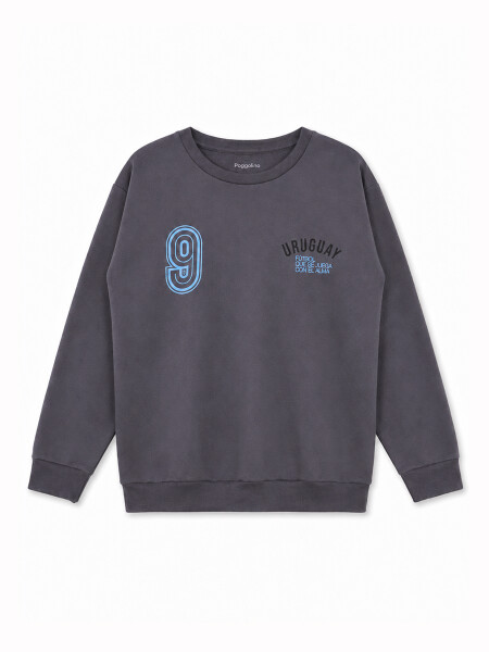BUZO 9 GRIS OSCURO