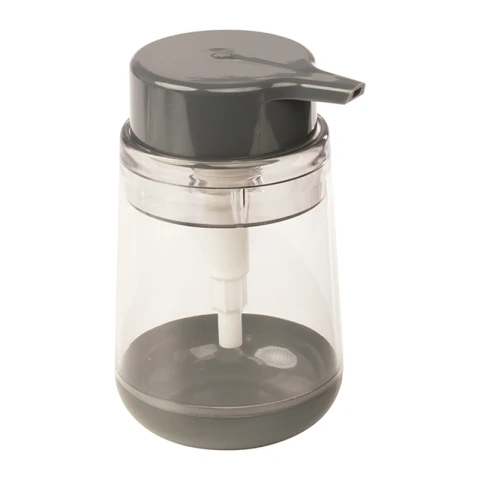 Dispensador Plástico de Jabón Borde Color 13,5 x 8 cm GRIS