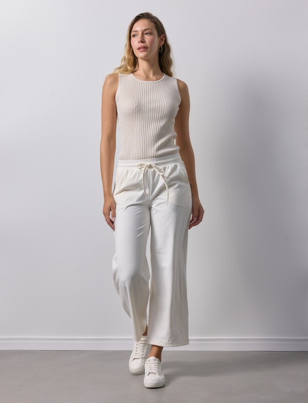 Jogger Wide Leg BEIGE CLARO