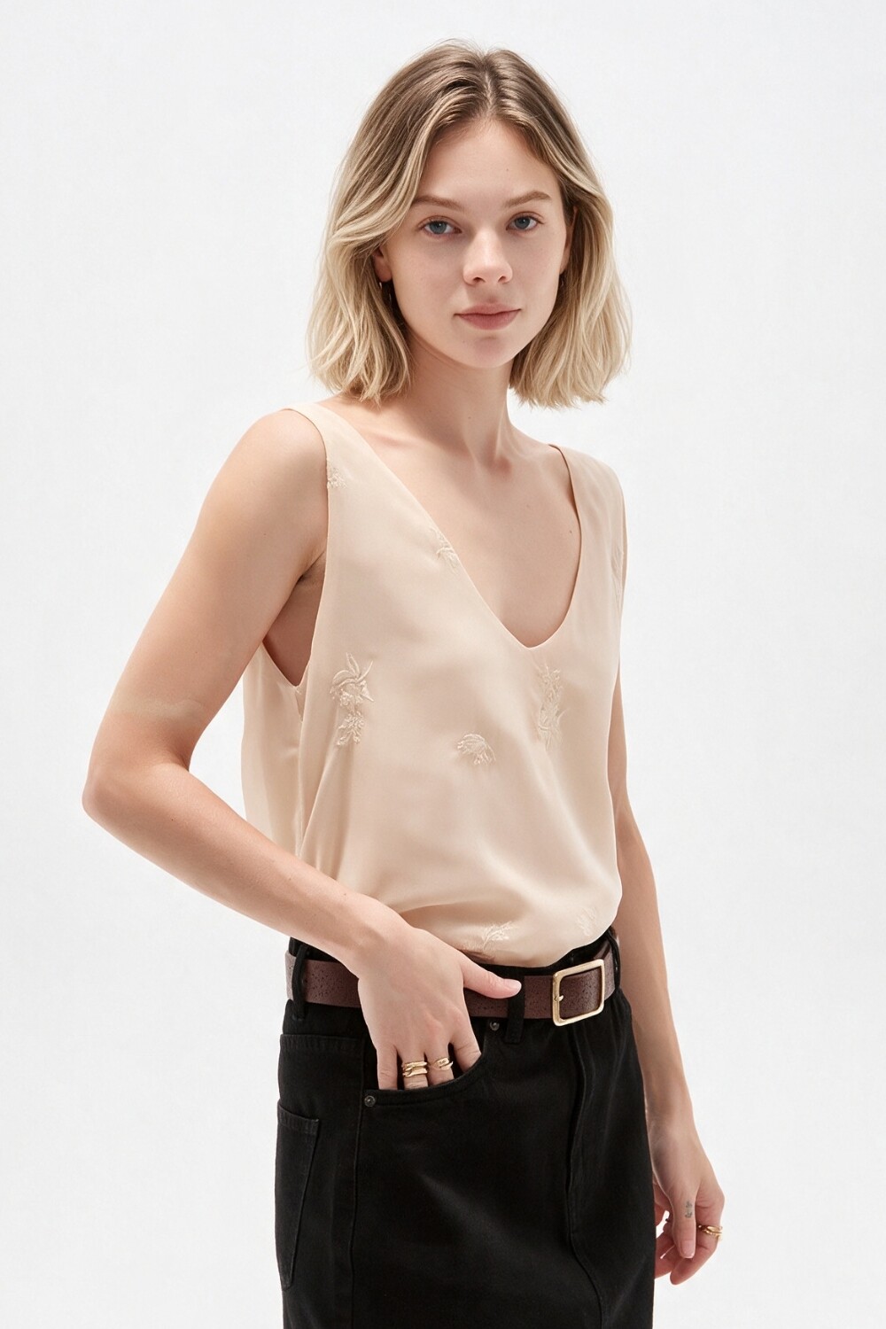 Musculosa Meran Beige Claro