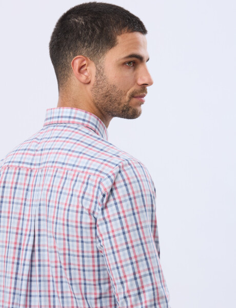 CAMISA SPORT A CUADROS Rojo