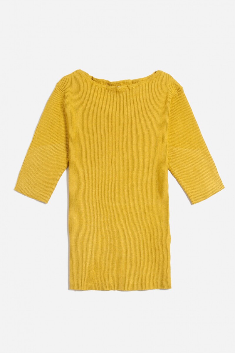 Sweater cuello bote - Dorado 