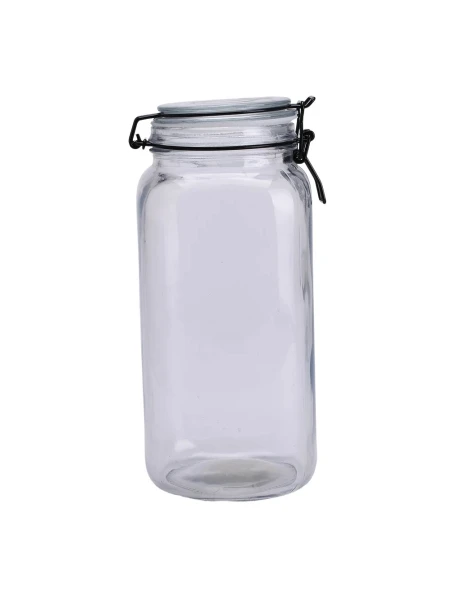 RECIPIENTE VIDRIO HERM. D11CM/2L TAPA BROCHE NEGRO RECIPIENTE VIDRIO HERM. D11CM/2L TAPA BROCHE NEGRO