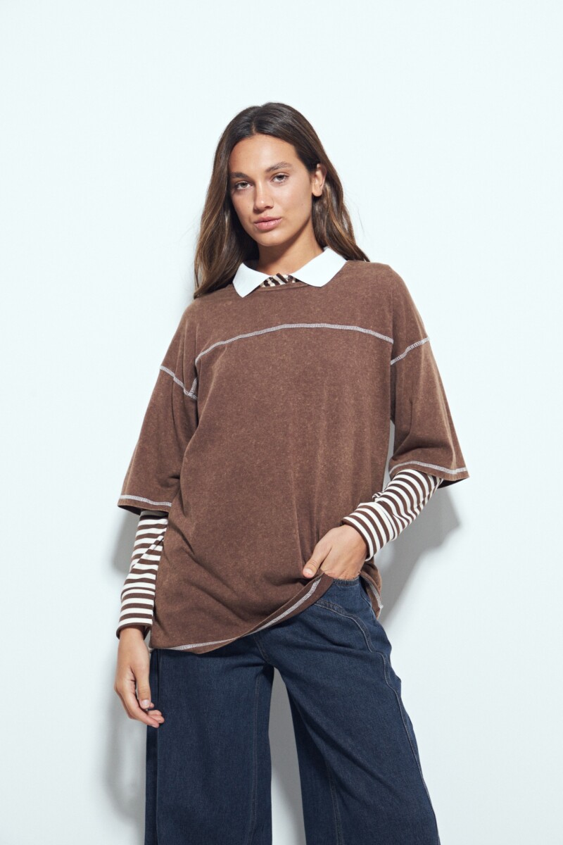 REMERA BALIURUS - Chocolate 