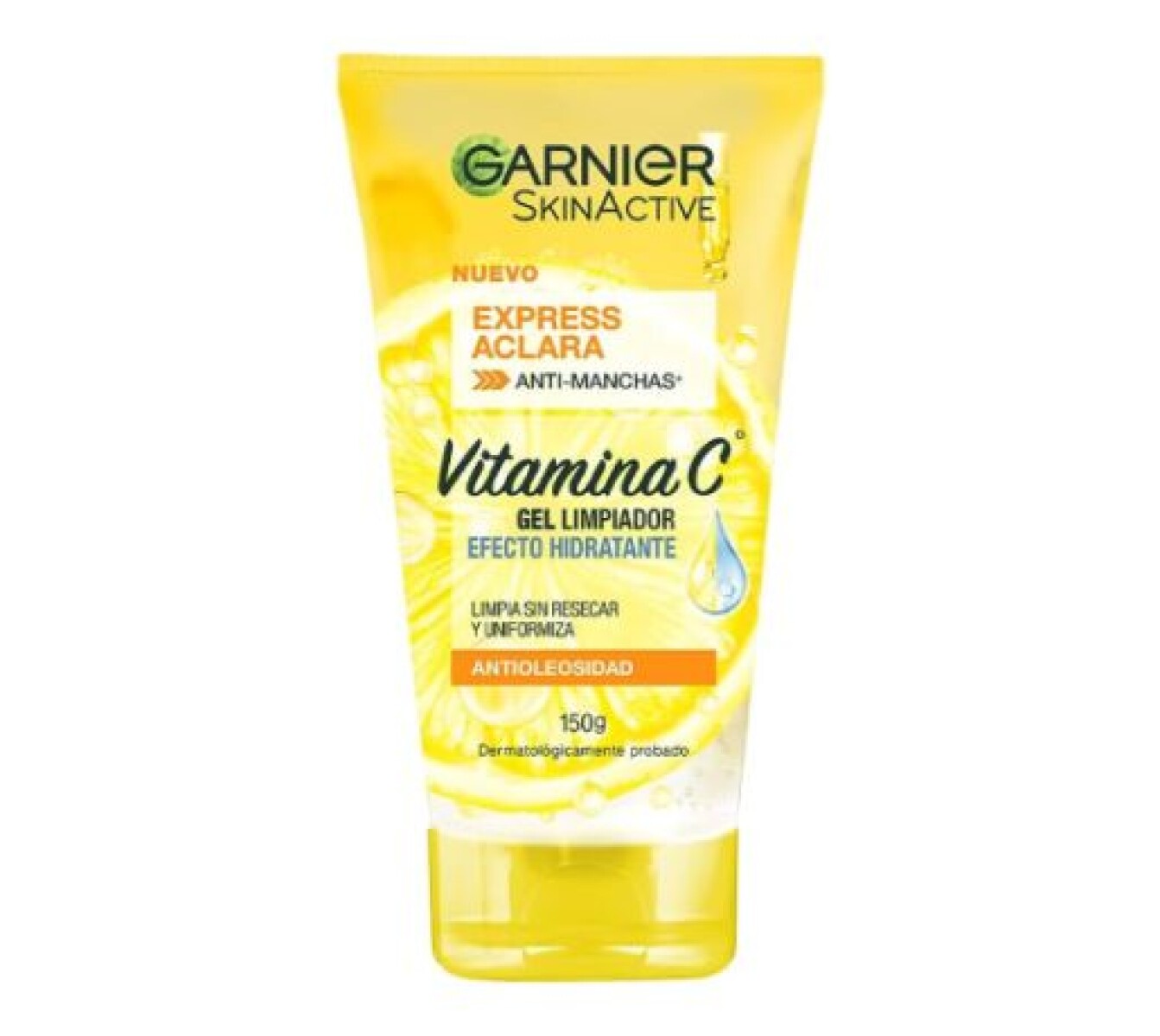 Garnier Express Aclara Anti-Manchas Gel Limpiador 150gr – Limpieza Profunda y Luminosidad