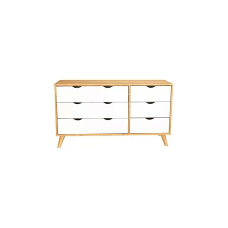 Comoda 6 Cajones Madera Linea Dublin