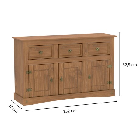 Aparador Lumax 3 Puertas 3 cajones Madera maciza Aparador Lumax 3 Puertas 3 cajones Madera maciza