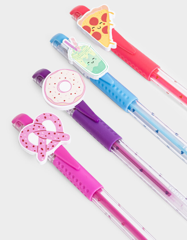 Lapices y Lapiceras Foodie Set De Lapiceras De Gel Con Toppers - Combinacion Multicolor