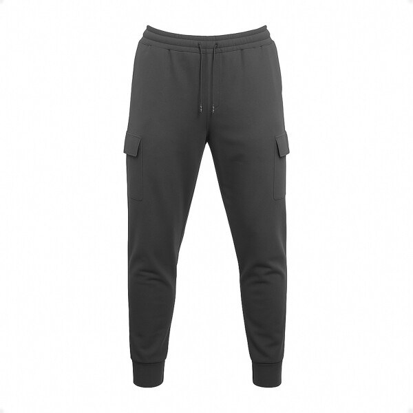 Pantalón Jogging Deportivo Tipo Cargo Gris