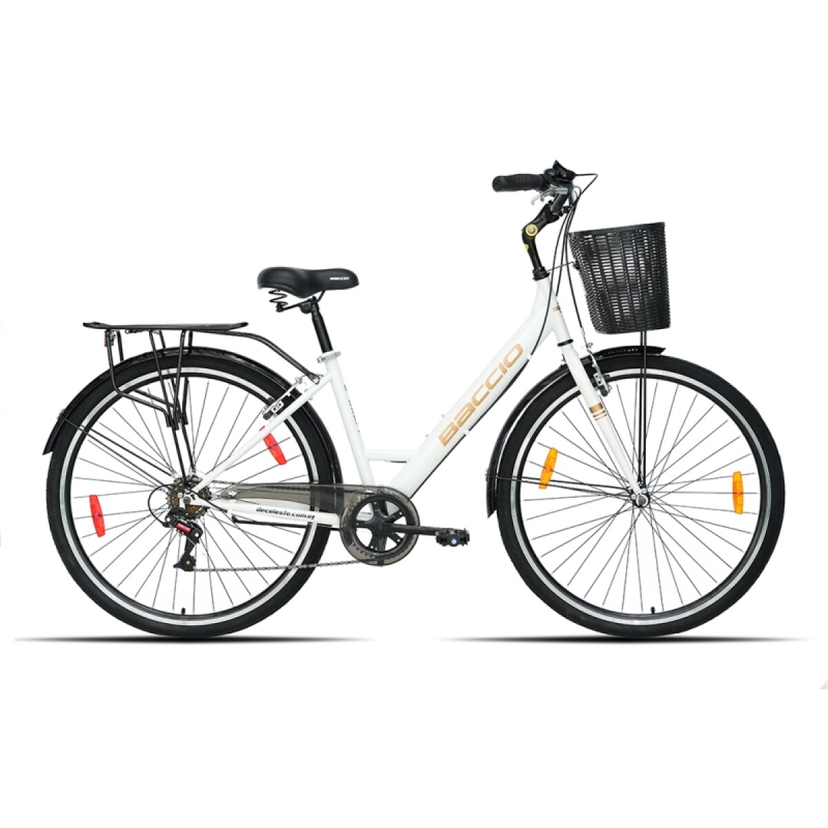 Bicicleta Baccio R.28 Dama Liberty 700 6v Urbana - Blanca 