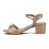Sandalia Comfortflex Taco 2.5cm Mujer Moca