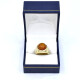 Anillo En Oro 18K Y Ambar Cabullon Anillo En Oro 18K Y Ambar Cabullon