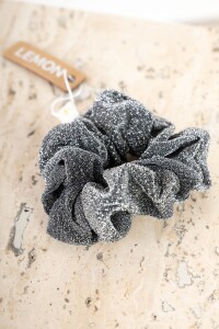 Scrunchie Lurex Gris