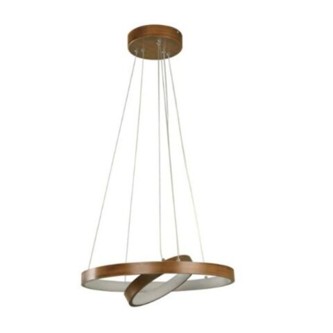 COLGANTE LED 2 ANILLOS 24W 3000K MADERA COLGANTE LED 2 ANILLOS 24W 3000K MADERA