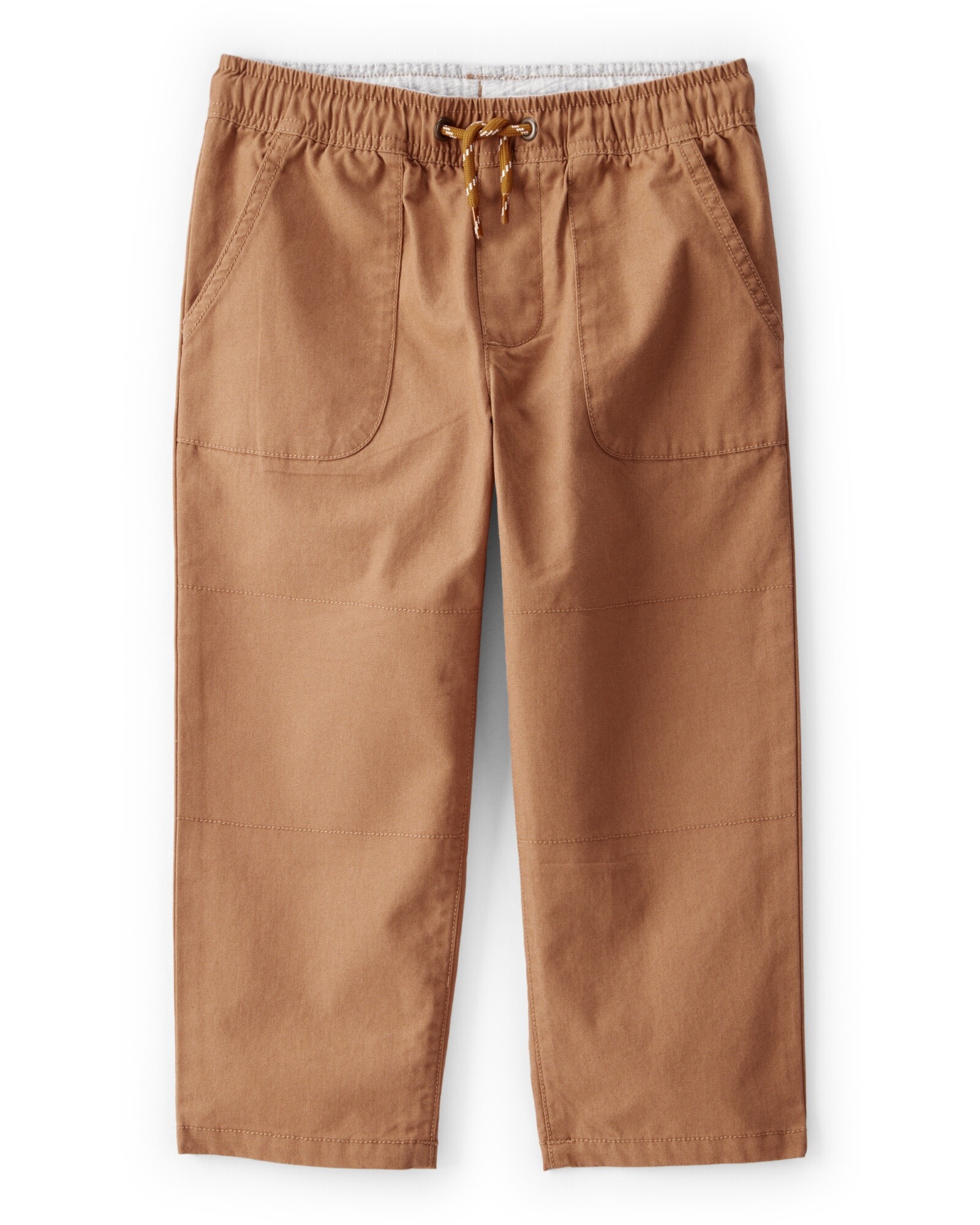 Pantalón deportivo de algodón, marrón Sin color