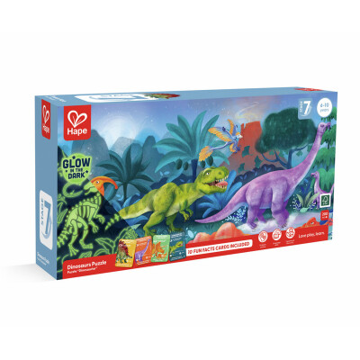 Puzzle Dinosaurio Glow 1.5 m 200 piezas Hape Puzzle Dinosaurio Glow 1.5 m 200 piezas Hape