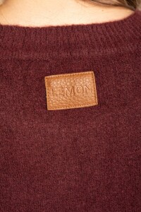 Sweater Texturado Bordeaux
