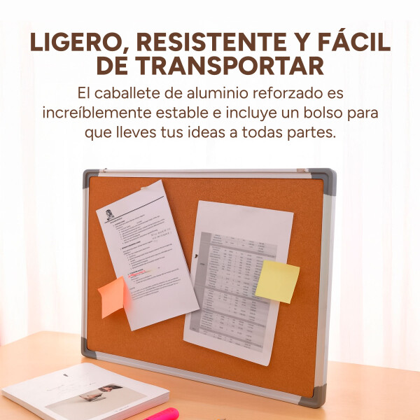 Pizarra Pizarron Corcho 70X100 100X70 Soporte Pie Combo Pizarra Pizarron Corcho 70X100 100X70 Soporte Pie Combo