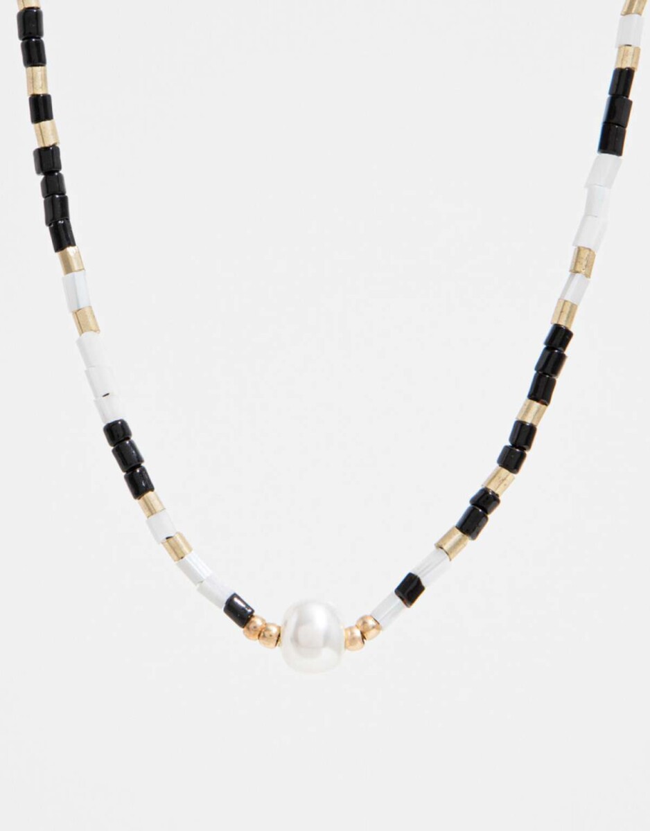 Collar Con Beads - Combinacion Multicolor 