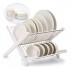 Escurridor De Platos 2 Niveles De Metal Escurre Platos Color Blanco