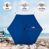 Sombrilla Grande Jardin Reforzada 2.70 M Acero Manija Y Base Plastica Para Piso Playa Patio Imback Color Azul Sombrilla Grande Jardin Reforzada 2.70 M Acero Manija Y Base Plastica Para Piso Playa Patio Imback Color Azul