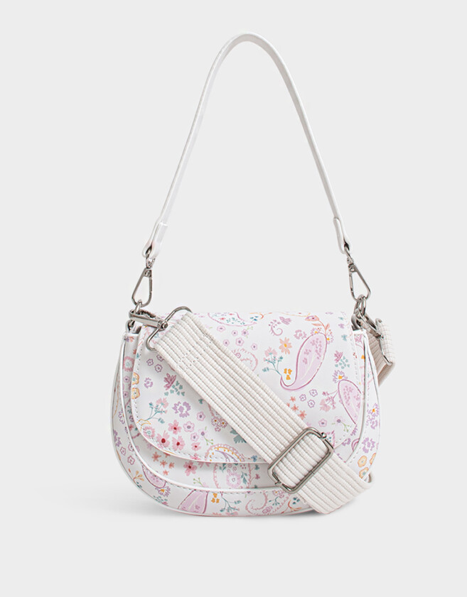 Bandoleras Boho Bandolera Con Solapa - Estampado Flores