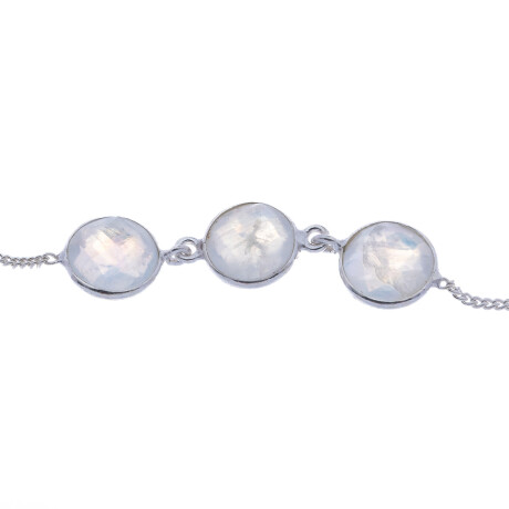 Pulsera de plata 925 con Piedra de la Luna. Pulsera de plata 925 con Piedra de la Luna.