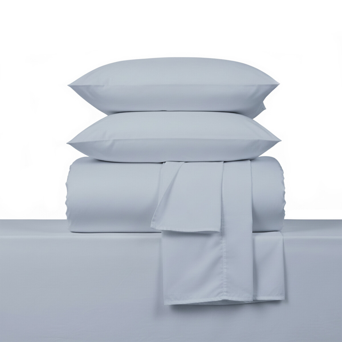 Juego de Sabanas 2 Plaza 200 Hilos - Pilar - Azul 