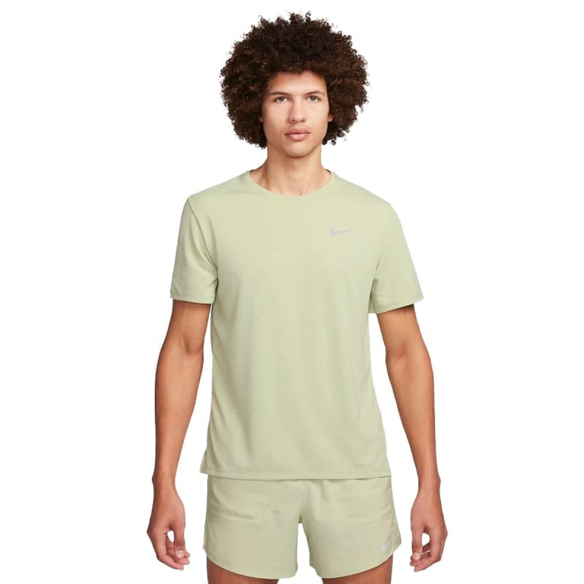 Remera Nike Dri-fit UV Miler de Hombre - DV9315-020 - Verde Seco 