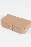Alhajero organizador granulado rectangular beige