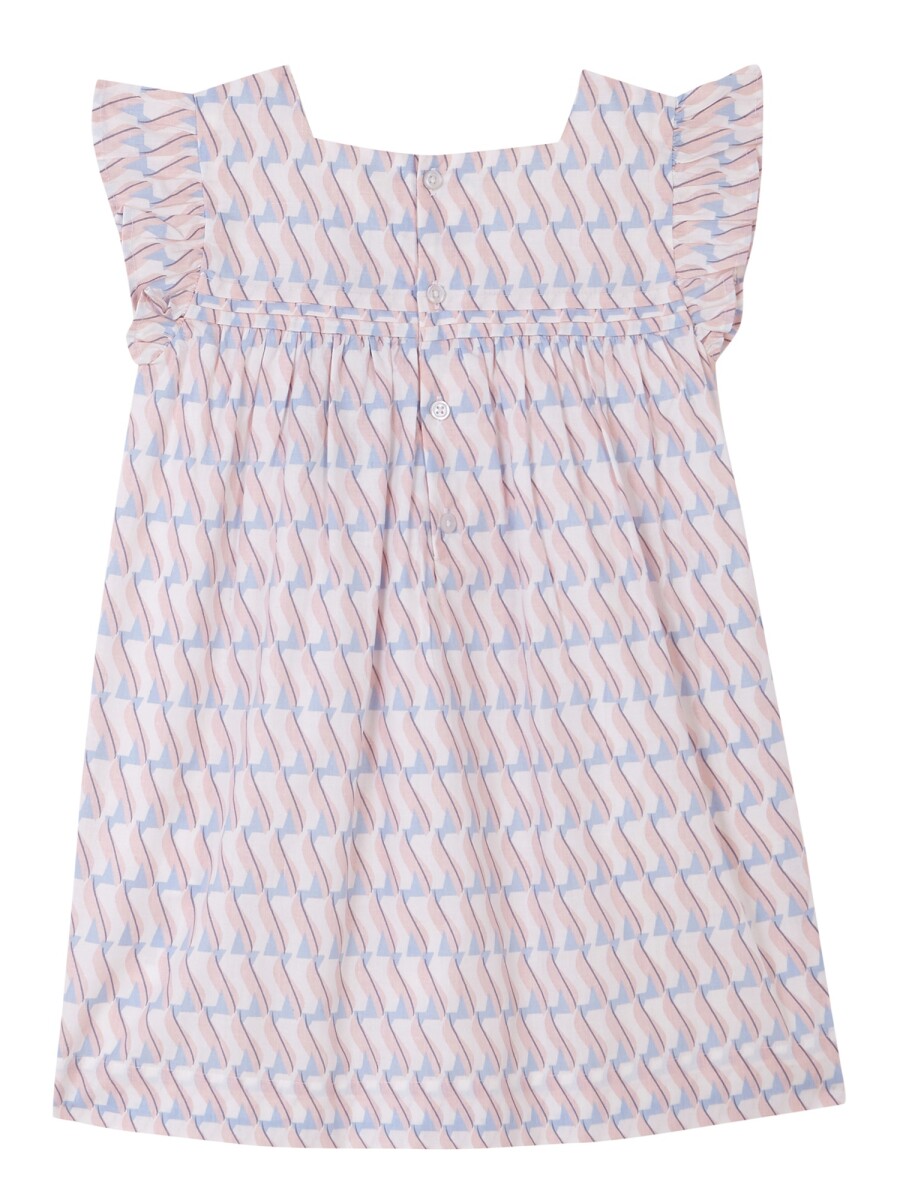 Vestido Estampado Geometrico Piedra