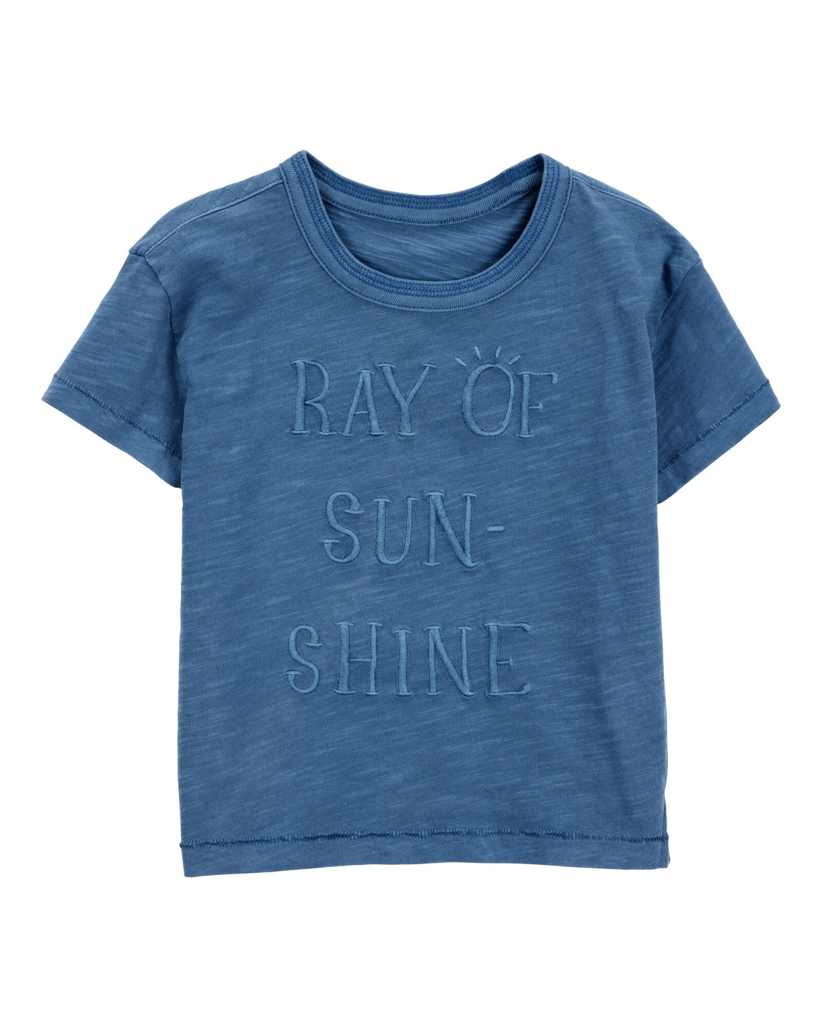 Remera de algodón, manga corta, azul Remera de algodón, manga corta, azul