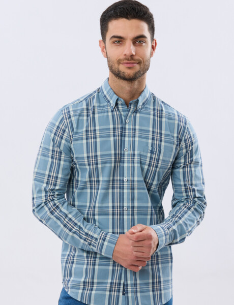 CAMISA CUADROS Piedra