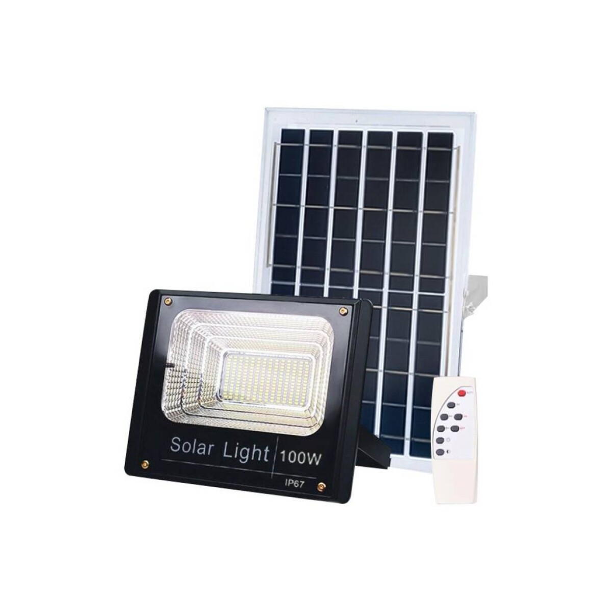 Luz Led Exterior Con Panel Solar 100w 