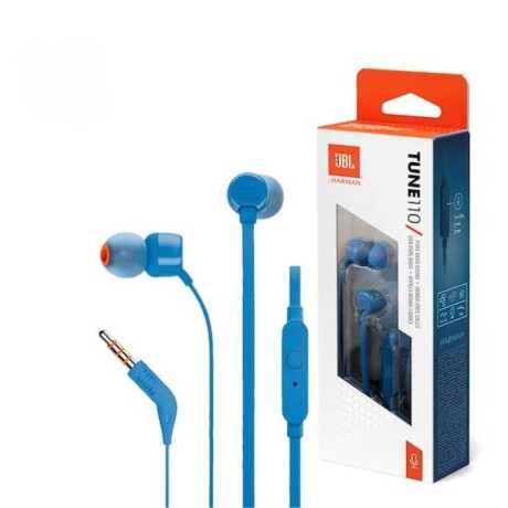 Manos Libres T110E - 3.5mm - Azul - JBLT110BLUAME - JBL AZUL