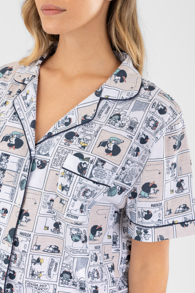 Pijama mafalda 2 Marfil