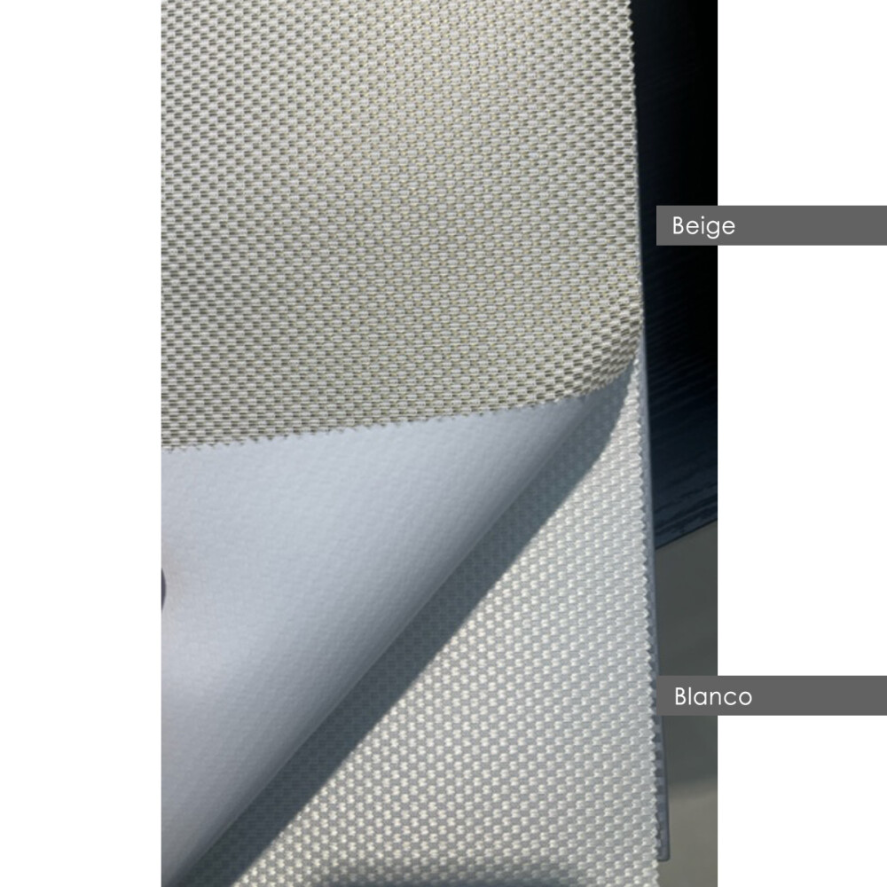 Cortina Blackout Texturada 100% opaca roller 1.80x2.00m Beige