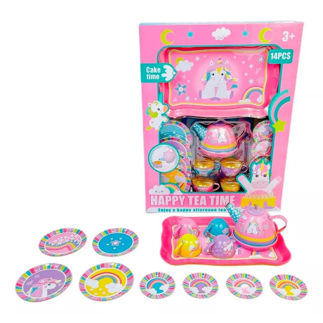 Juego de te Unicornio metal Juego de te Unicornio metal