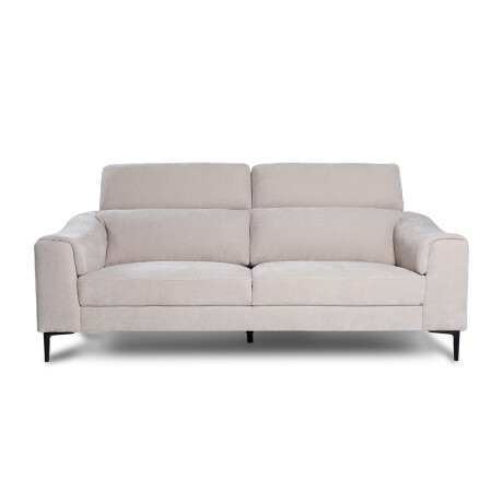 Sofá Hashtag - Tela Microfibra - 3 cuerpos 6686-4 Beige