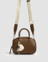 Bowling Cartera Bowling Con Charm - Marron Chocolate
