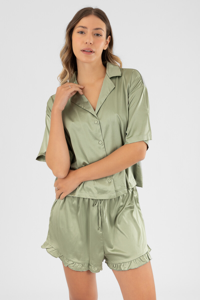 Green dull short Verde claro