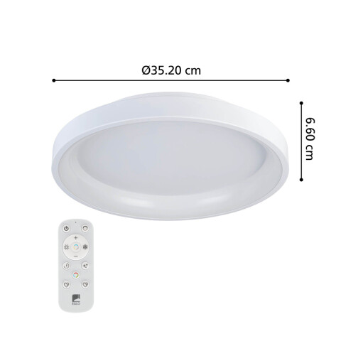 Plafón blanco LED 12W blanco dinámico LORETELLO EG1226