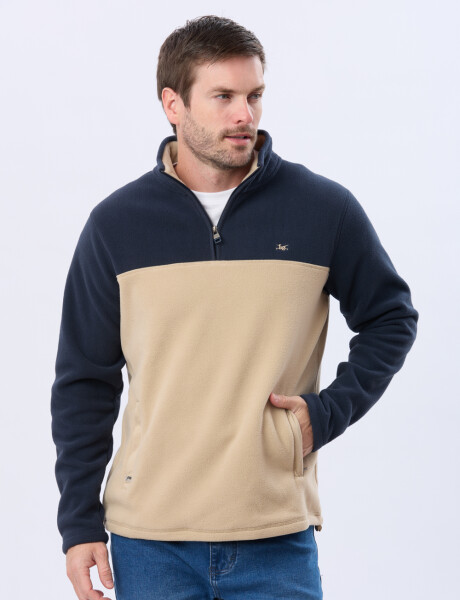 BUZO POLAR BICOLOR Beige