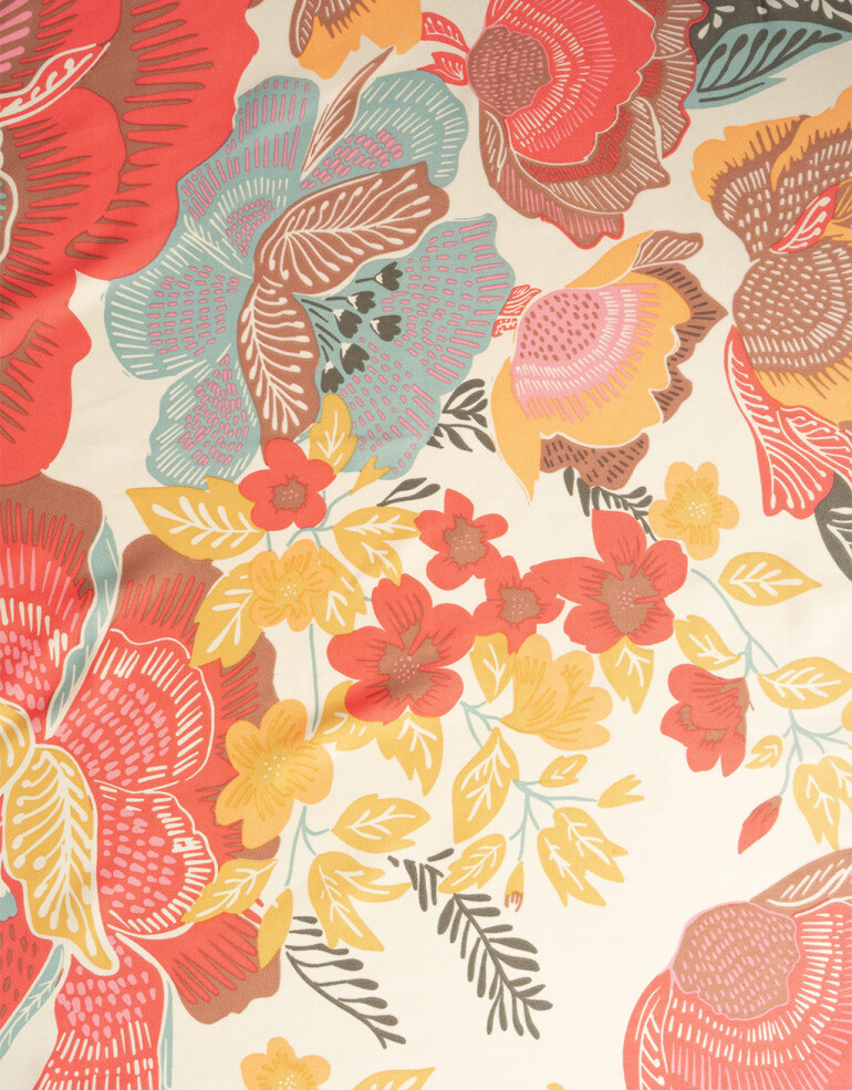 Pañuelos Raso Flores Pañuelo Estampado - Combinacion Multicolor