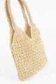 Bolso shopper tejido crudo