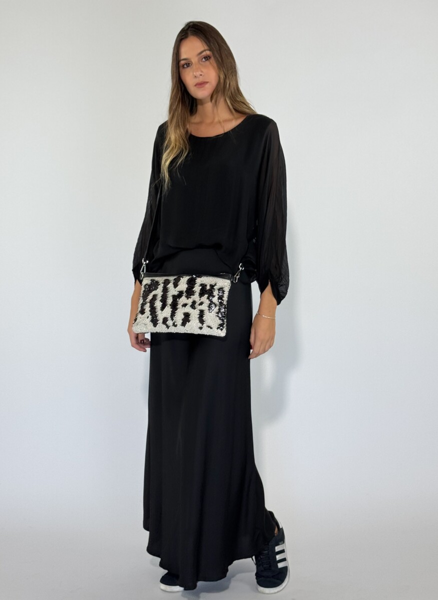 CARTERA DUA - CRUDO Y NEGRO 