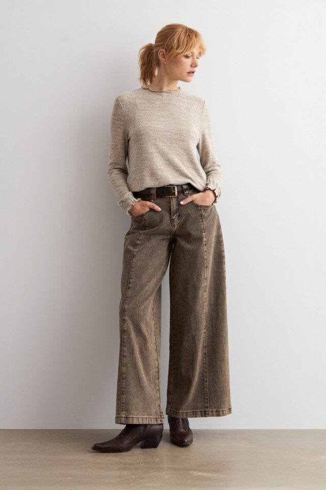 Jean culotte Mavis chocolate