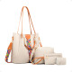 Bolso Cartera de Hombro y de Mano 4 en 1 Beige